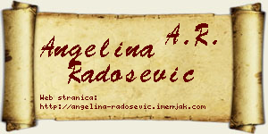 Angelina Radošević vizit kartica